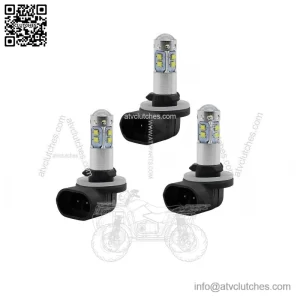 For Polaris Sportsman HEADLIGHT 500 550 570 600 700 800 850 XP, 3x LED Bulbs