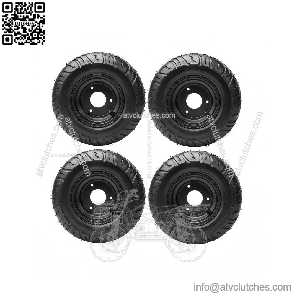 Set of 4 Tires 13x5.00-6" Wheel Rim for Go Kart, Drift Scooter, ATV, Quad, Golf Cart