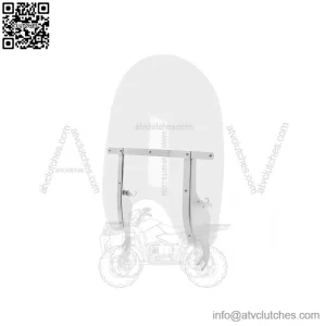 Acrylic Windshield 26" for Harley Softail Deluxe Fat Boy FLS 2000?C2017