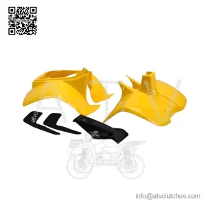 Plastics Set??Suzuki LT50 Yellow??Front, Rear Fender Bodywork Panels Mud Flaps