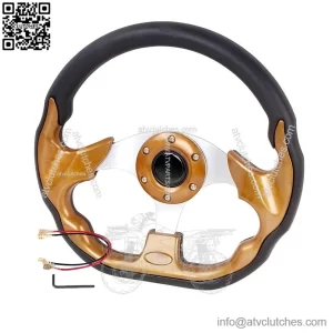 12.5IN Golf Cart Steering Wheel for EZGO, Club Car, Yamaha Cart Parts Accessories