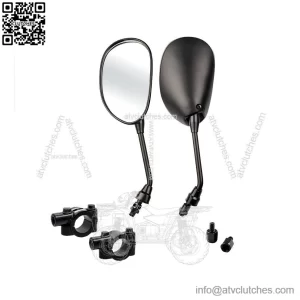 Handlebar Rearview Mirrors 7/8" for Honda TRX 90 450R 700 ATVs ?C Pair