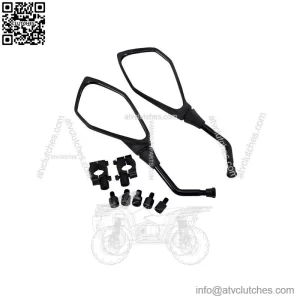 Universal 8mm 10mm Side Rearview Mirrors for Scooter E-Bike Motorcycle ?C Pair