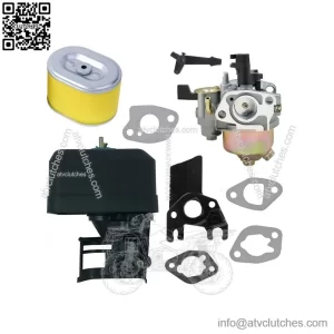 Carburetor, Air Box Assembly and Gaskets - Compatible with Honda GX200 6.5HP Engines