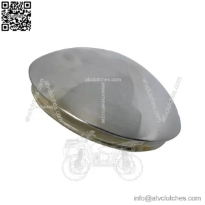 8 in. Chrome Hub Cover for Vintage Golf Carts, Trailers, Go Kart