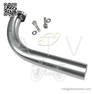 Exhaust Pipe Header For: Monster moto 80cc, Lifan 3HP, Temu 99cc mini bike