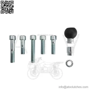 Mirror Base Kit with Ball and Bolts ?C 10mm Standard & Reverse Thread