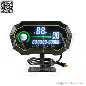New Golf Cart GPS Speedometer, Black Battery Meter Voltage