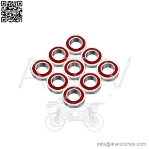 Flanged Ball Bearings 3/4" ID x 1-3/8" OD 10-Pack for Lawn Mower Cart Wheel Parts