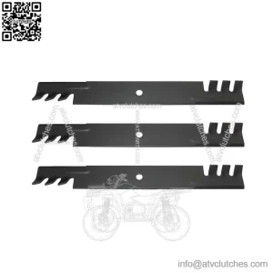 3-Piece Toothed Mower Blade Set 7075770, 21" - Fits Snapper Pro 61 Deck